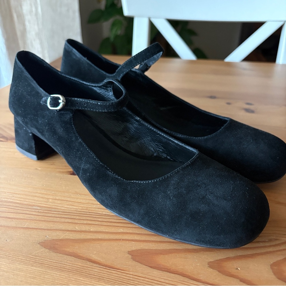 Jeffrey Campbell Mary Jane’s black velvet, 8